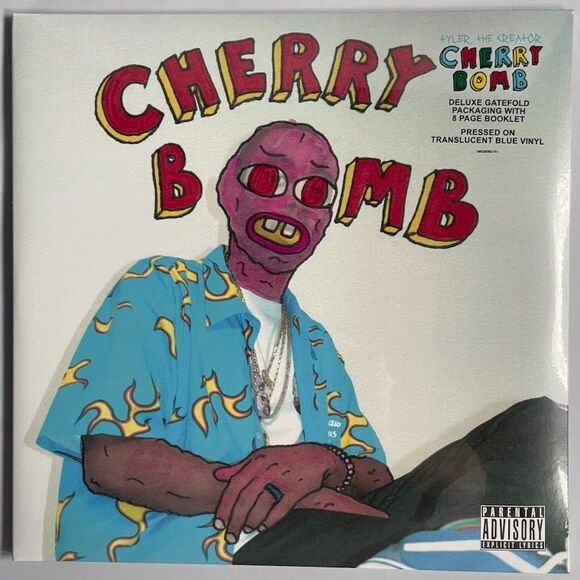 Tyler, The Creator Cherry Bomb (Mask Cover) NEW 140 G Double Blue Vinyl Records - Picture 1 of 3